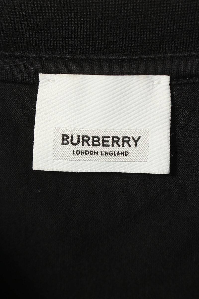 バーバリー Burberry 8026016 サイズ:S ロゴプリントオーバーサイズTシャツ 中古 OM10_画像3