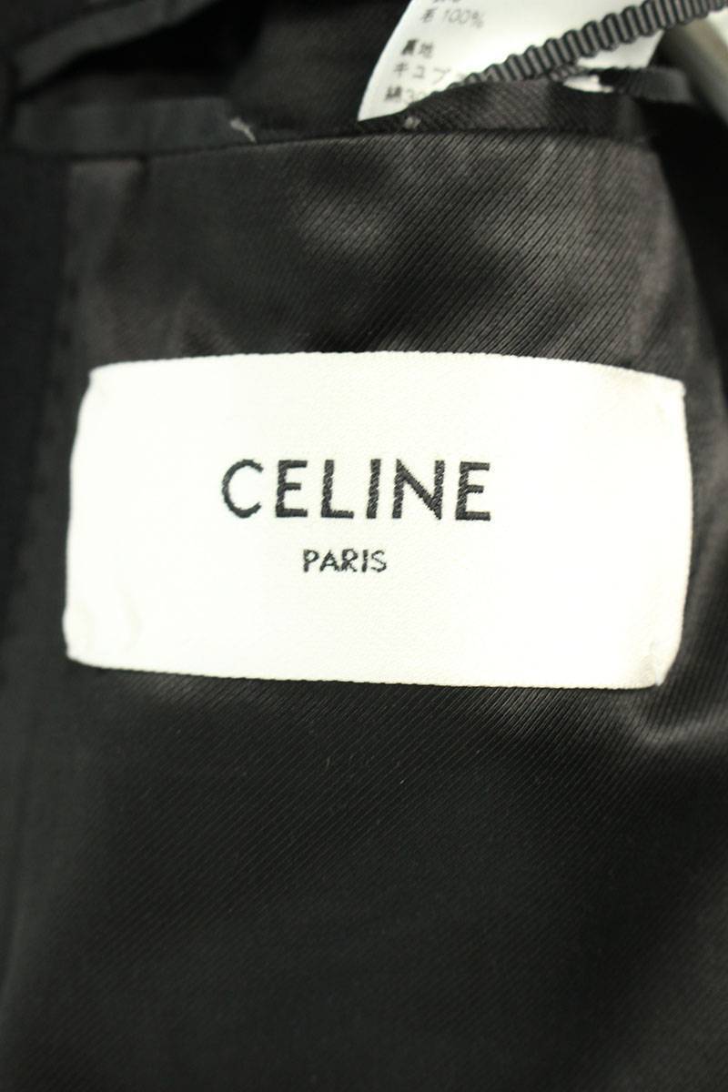 セリーヌバイエディスリマン CELINE by Hedi Slimane 23AW 2M07C998K サイズ:48 ゴールドボタンオフィサーコート 新古品 SS13_画像3