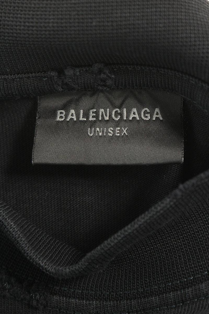 バレンシアガ BALENCIAGA 739028 TOVE4 サイズ:2 PARIS MOONユーズド加工オーバーサイズTシャツ 中古 SB01_画像3