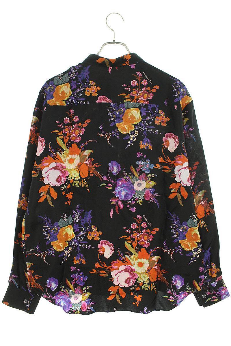  Dior DIOR 19SS 923C561W6016 size :38 BEE embroidery total pattern silk long sleeve shirt used OM10