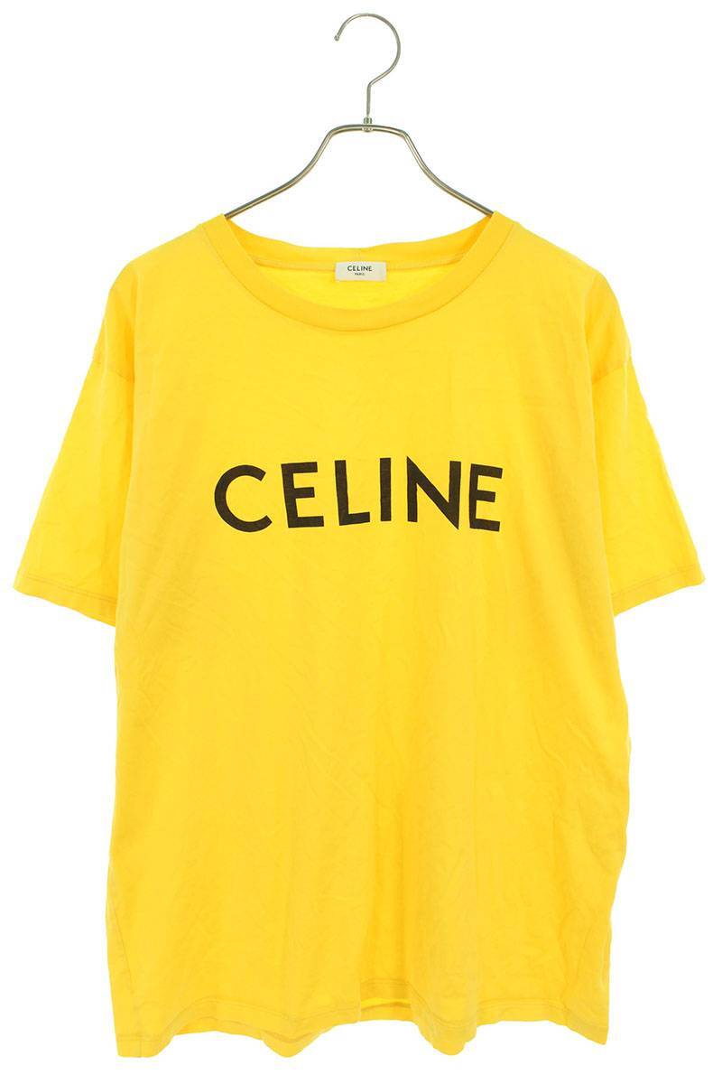 セリーヌバイエディスリマン CELINE by Hedi Slimane 2X681671Q サイズ:L ルーズフィットロゴプリントTシャツ 中古 OM10_画像1