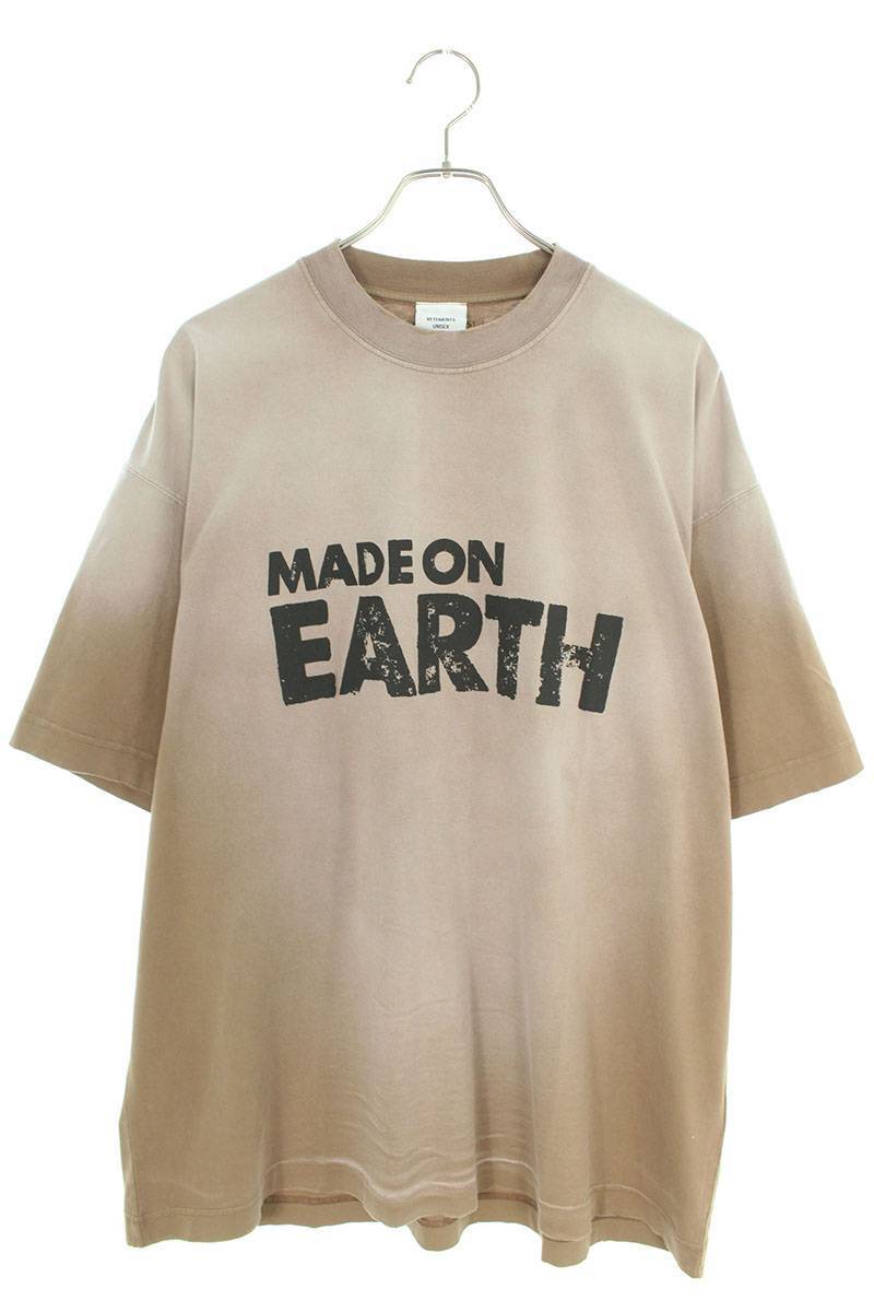 ヴェトモン VETEMENTS 23SS UE63TR690X サイズ:L MADEONEARTHグラデーションTシャツ 新古品 SB01_画像1