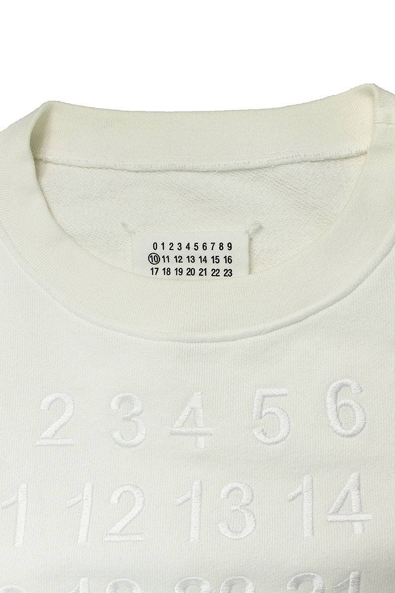 メゾンマルジェラ Maison Margiela S50GU0129 サイズ:44 カレンダーロゴ再構築クルーネックスウェット 中古 OM10_画像3