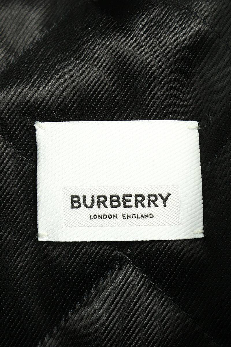 バーバリー Burberry 8054946 サイズ:46 裏地キルティングステッチデザインレザージャケット 中古 BS99_画像3