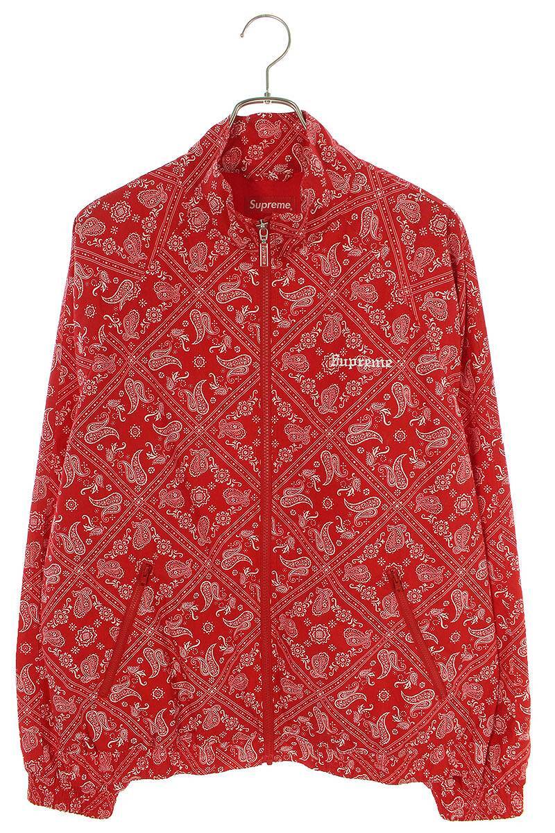 シュプリーム SUPREME Bandana Track Jacket サイズ:L バンダナジップアップトラックブルゾン 中古 BS99_画像1