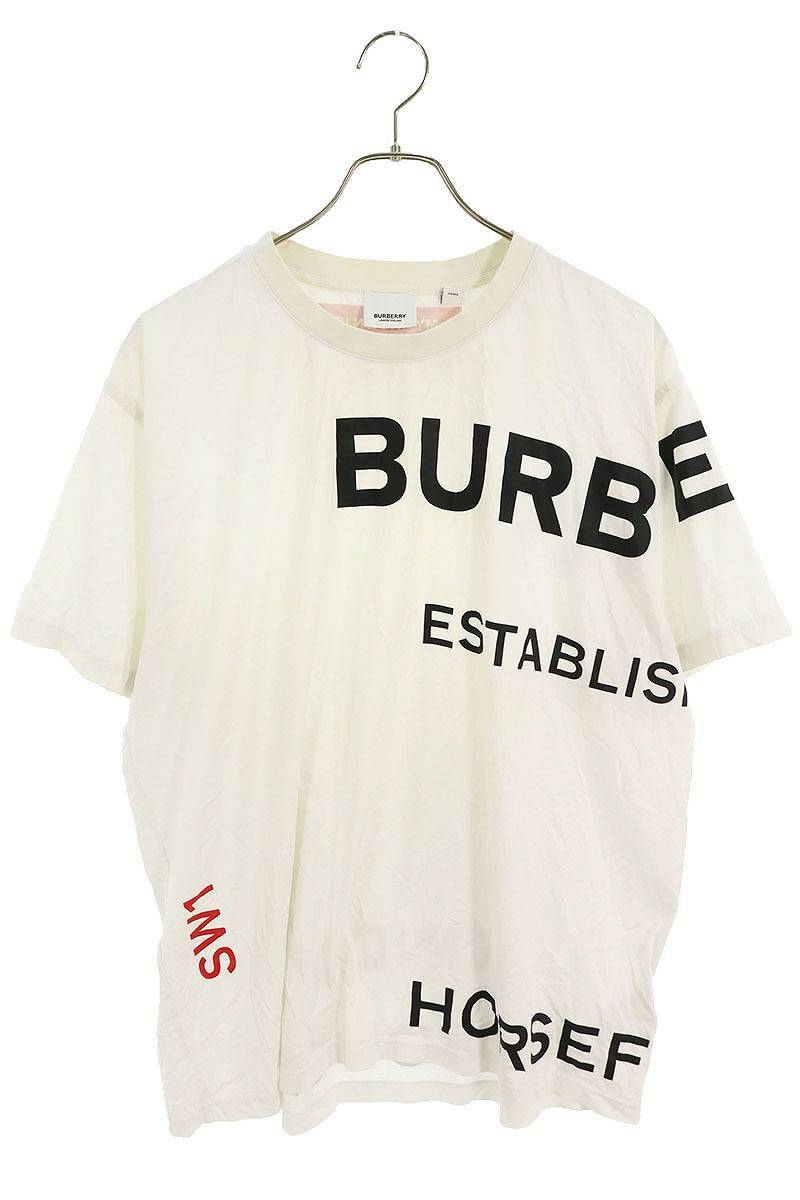 バーバリー Burberry 8017103 サイズ:L ホースフェリープリントTシャツ 中古 OM10_画像1