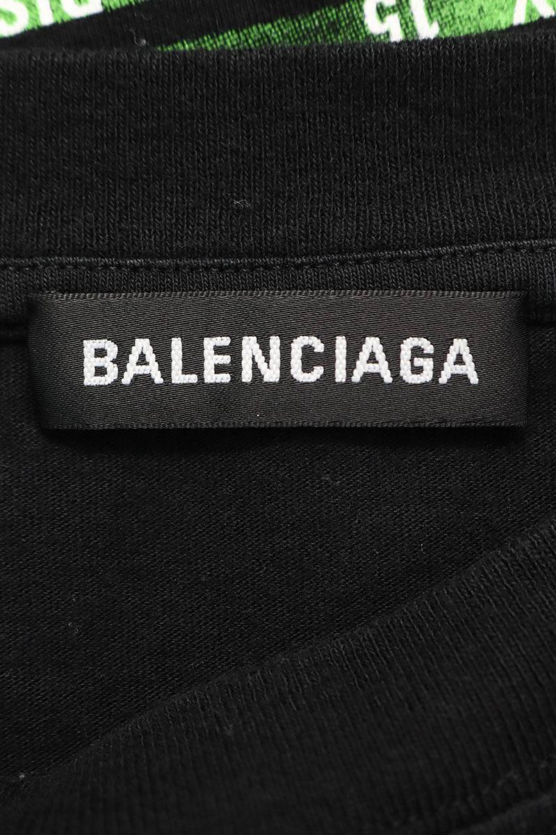 バレンシアガ BALENCIAGA 556133 TCV38 サイズ:S スピードハンターズプリントTシャツ 中古 OM10_画像3