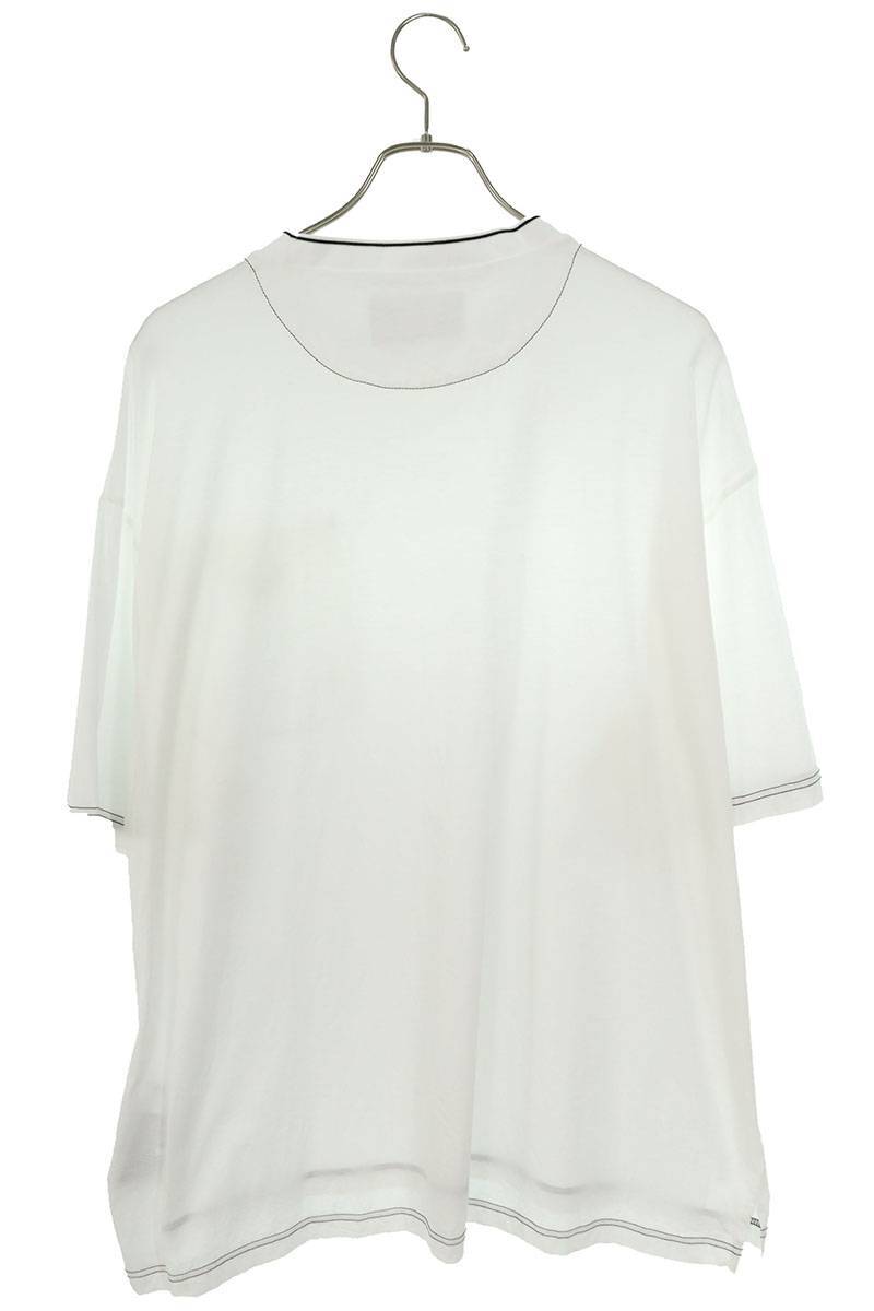 プラダ PRADA 22SS UJN790 サイズ:L トライアングルプレートナイロンポケットオーバーサイズTシャツ 中古 SS13_画像2