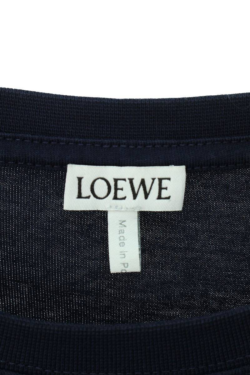 ロエベ LOEWE H526341XAI サイズ:M アナグラム刺繍Tシャツ 中古 SB01_画像3