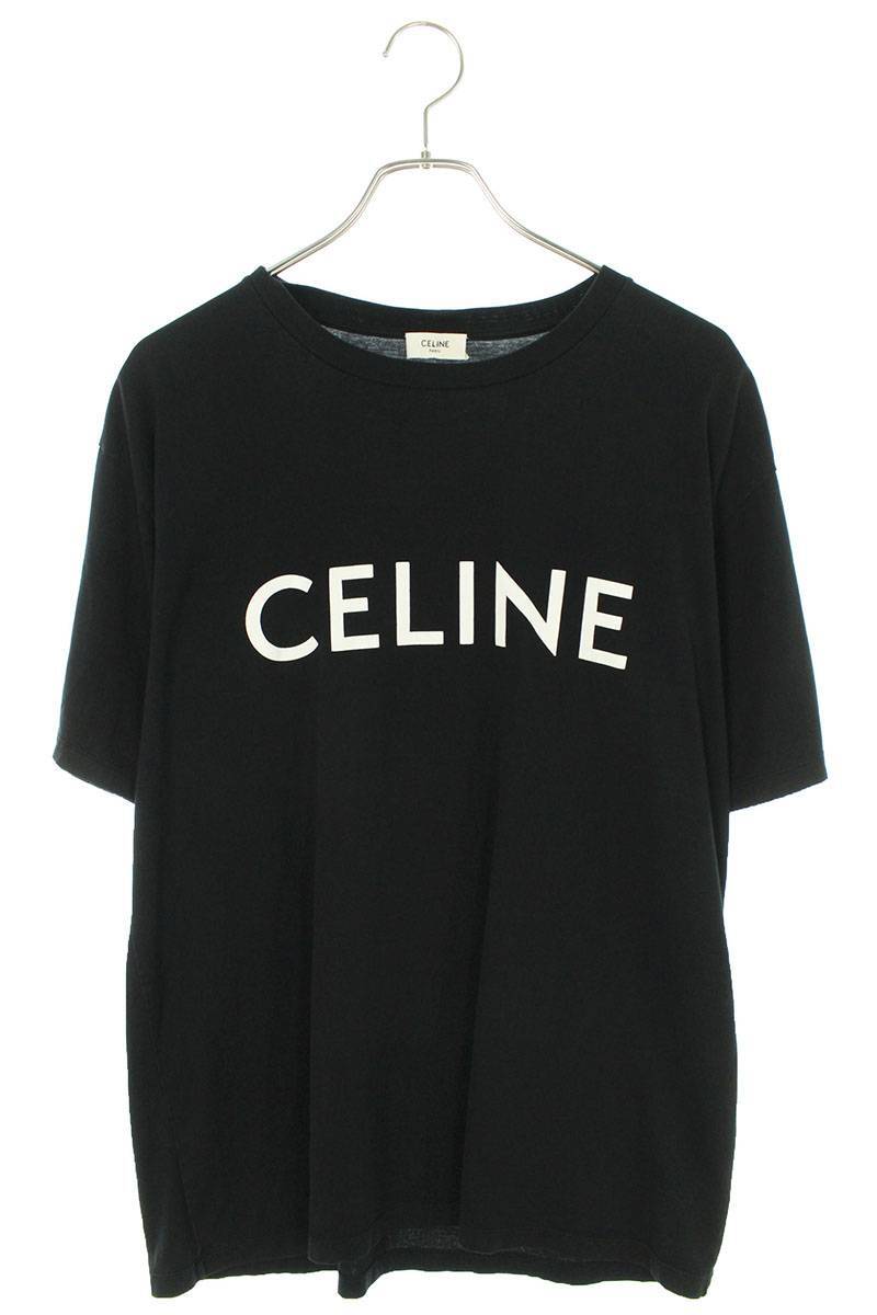 セリーヌバイエディスリマン CELINE by Hedi Slimane 2X681671Q サイズ:S ルーズフィットロゴプリントTシャツ 中古 SB01_画像1