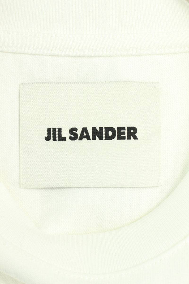 ジルサンダー JILSANDER J22GC0136 サイズ:L ロゴプリントオーバーサイズ長袖カットソー 中古 SB01_画像3