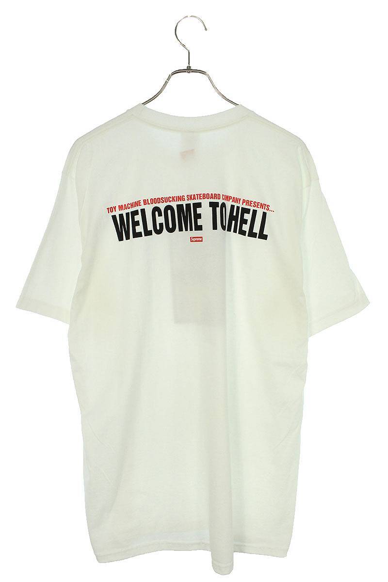 シュプリーム SUPREME 24SS Toy Machine Welcome To Hell Tee サイズ:XL トイマシーンプリントTシャツ 中古 FK04_画像2