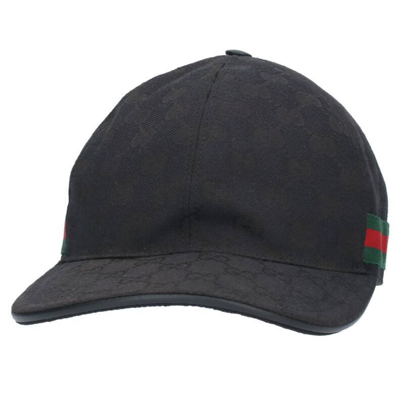 グッチ GUCCI サイズ:L GG柄シェリーラインキャンバスキャップ 中古 BS99_画像1