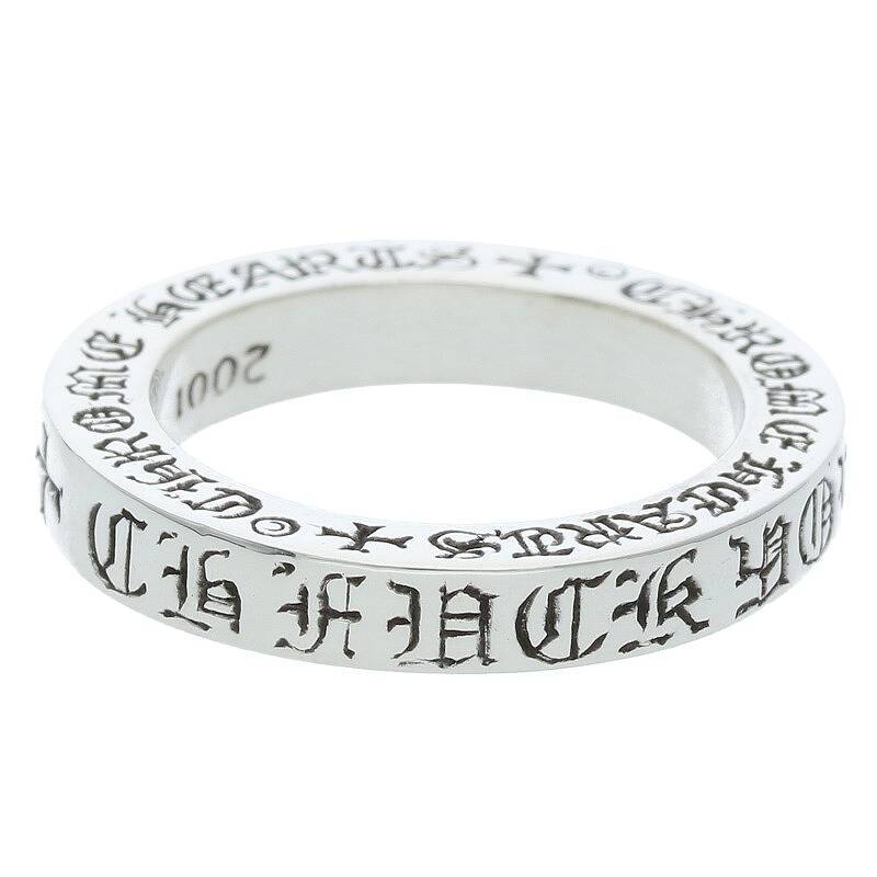 独特の上品 インボイス原本】CHROME HEARTS/クロムハーツ NTFLリング 4.5号 指輪