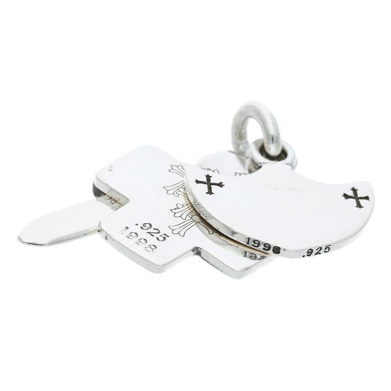 クロムハーツ Chrome Hearts 3TRINKETS/スリートリンケッツペンダント シルバーネックレストップ 中古 NO05_画像5