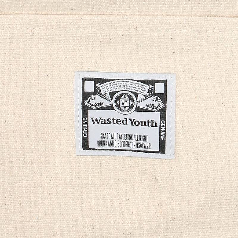 ウェイステッドユース WASTED YOUTH OTSUMO PLAZA ロゴプリントトートバッグ 中古 BS99_画像3