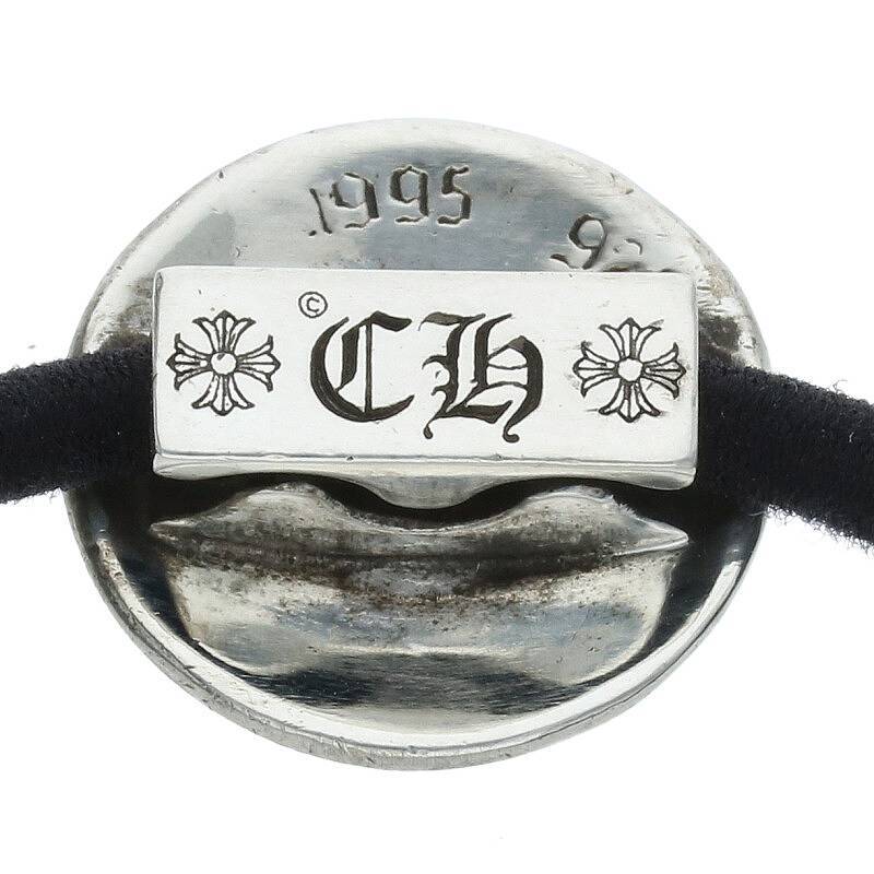 クロムハーツ Chrome Hearts HAIRBAND/クロスボールボタンヘアゴム シルバーコンチョ 中古 GZ11_画像3