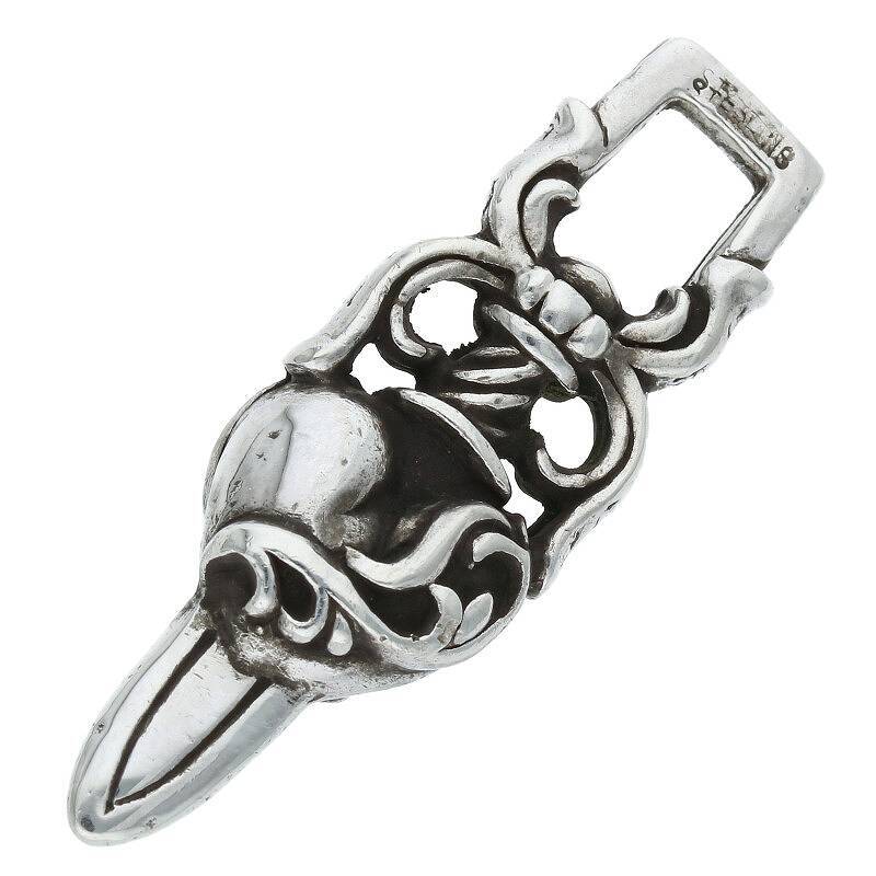 クロムハーツ Chrome Hearts DAGGER HEART/ダガーハートペンダント ペンダント/シルバーネックレストップ 中古 GZ11_画像2