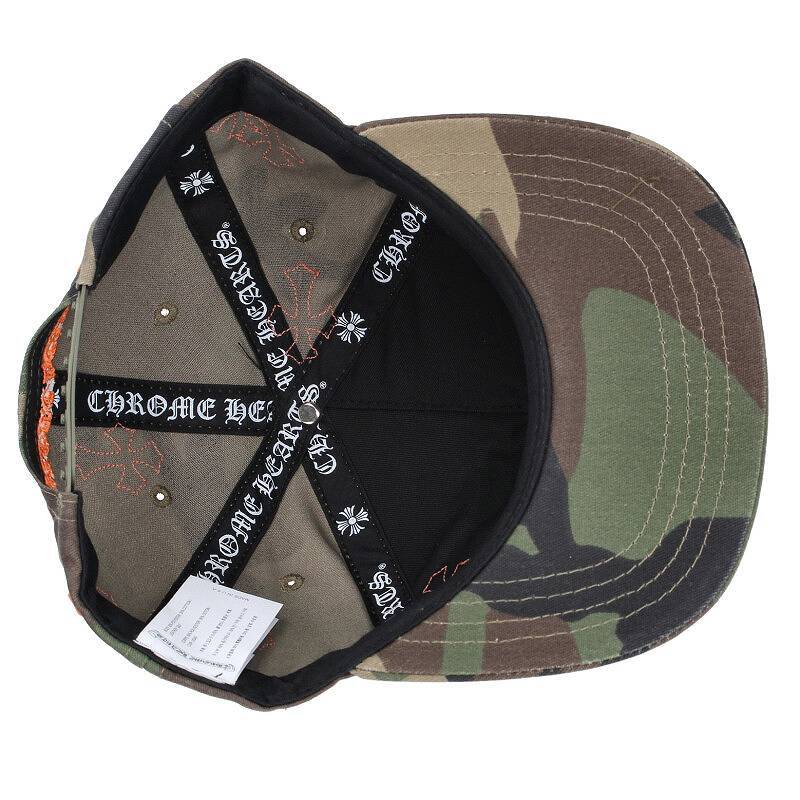 クロムハーツ Chrome Hearts CH HAT クロスパッチベースボール迷彩キャップ 中古 GZ11_画像3