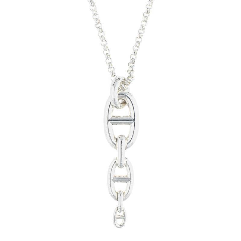Hermes Chaine d'Ancre Enchainee Ожерелье Большое Chêne d'Ancre Enchainee Ожерелье Б/У SB01