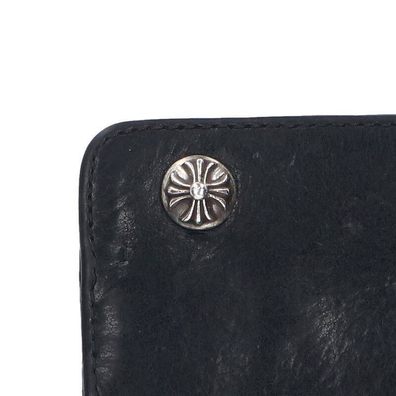 クロムハーツ Chrome Hearts KEY CASE/キーケース クロスボールボタンレザーキーケース 中古 GZ11_画像5