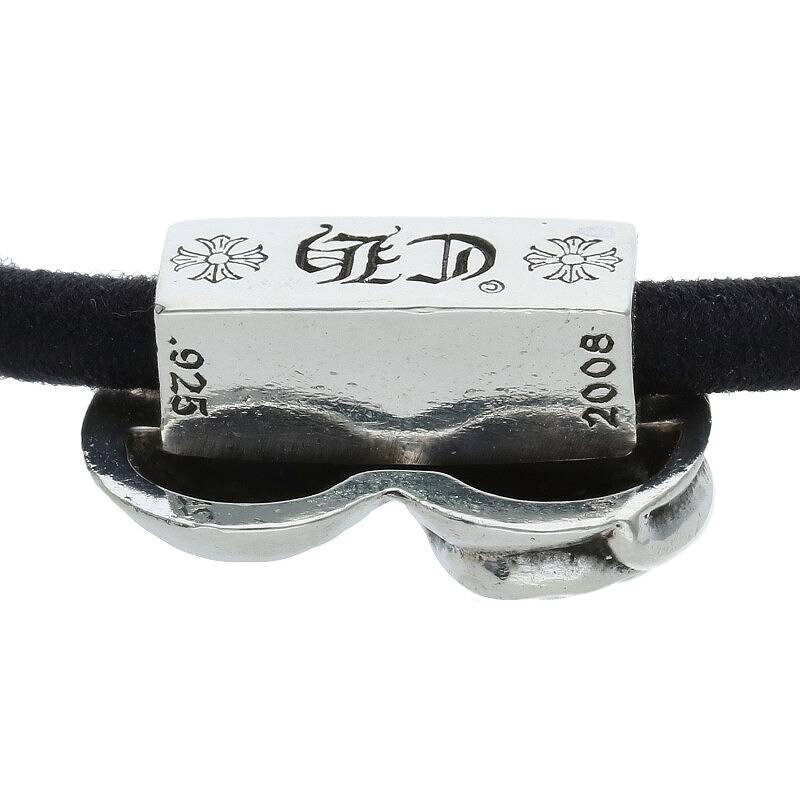 クロムハーツ Chrome Hearts HAIRBAND/ハートボタンヘアゴム シルバーコンチョ 中古 GZ11_画像4