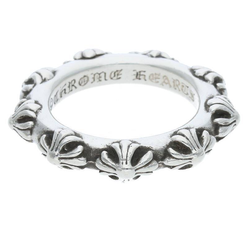 クロムハーツ Chrome Hearts CROSS BAND/クロスバンド サイズ:21号 シルバーリング 中古 OM10_画像1