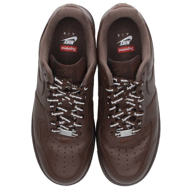 ナイキ NIKE シュプリーム AIR FORCE 1 LOW BAROQUE BROWN CU9225-200 サイズ:26cm エアフォース1ロースニーカー 中古 BS99_画像4