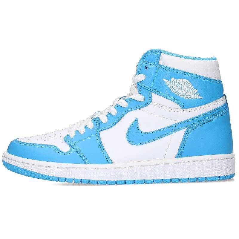 ナイキ NIKE AIR JORDAN 1 RETRO HIGH OG UNC 555088-117 26.5cm エアジョーダン1レトロハイオージーノ-スカロライナスニーカー 中古 SB01_画像1