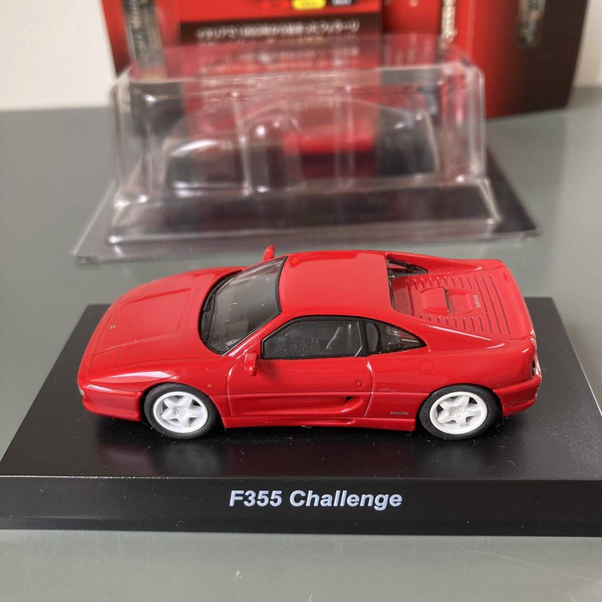 京商 1/64 Ferrari Ⅵ F355 Challenge フェラーリ #6 チャレンジ 赤 レッドの画像2