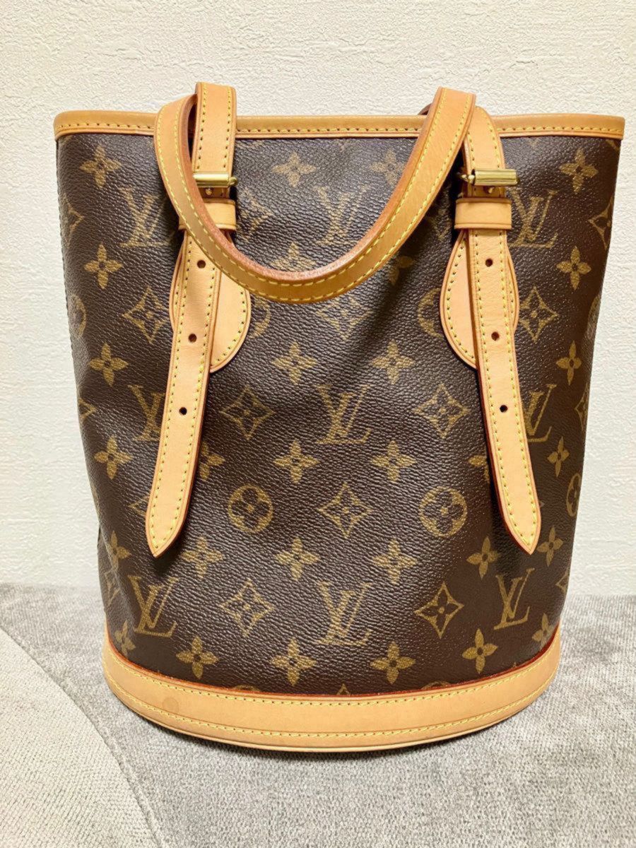 美品LOUISVUITTON ルイヴィトン プチバケット ポーチ付　人気　バケツ