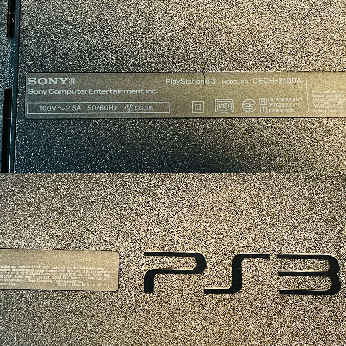 【動作品】 PlayStation3 CECH-2100A SONY プレステ3 ソニー PS3 本体 120GB チャコールブラック (封印シール あり) (3)_画像8