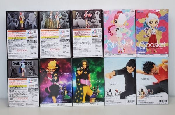 SE2971-0424-52 【未開封】 ONE PIECE ワンピース プライズ フィギュア まとめ10点セット ウタ ヤマト うるティ ルフィ ウソップ ルッチ 他_画像3