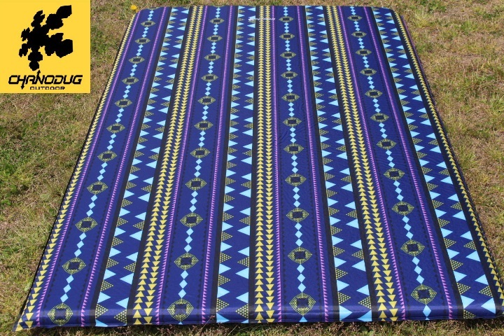 *CHANODUG* double size * Navajo pattern * camping mat * blue * thickness 5.~7.5.* tent mat * sleeping area in the vehicle mat * Hiace 200 series *1