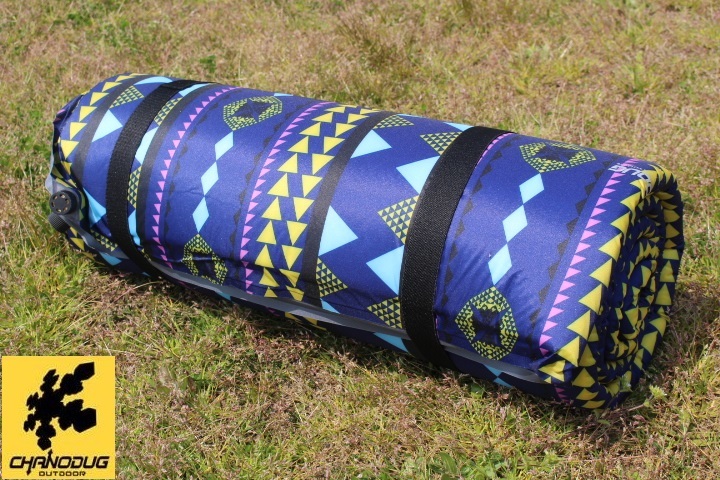 *CHANODUG* double size * Navajo pattern * camping mat * blue * thickness 5.~7.5.* tent mat * sleeping area in the vehicle mat * Hiace 200 series *1