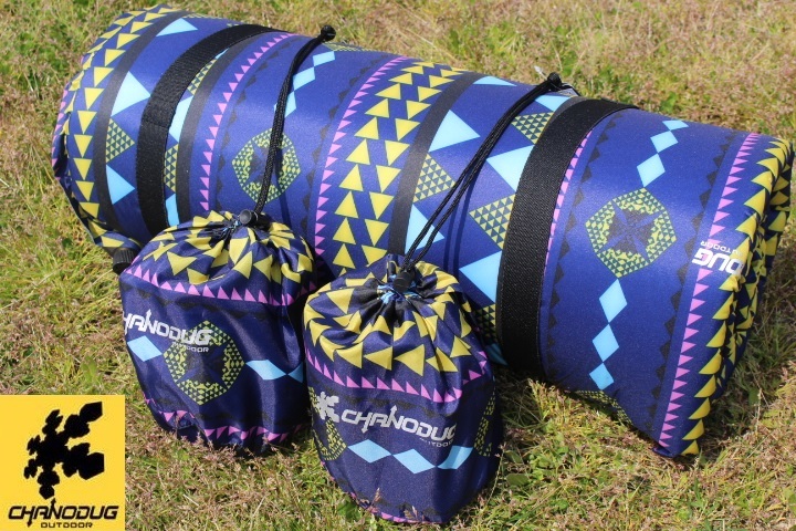 *CHANODUG* double size * Navajo pattern * camping mat * blue * thickness 5.~7.5.* tent mat * sleeping area in the vehicle mat * Hiace 200 series *1