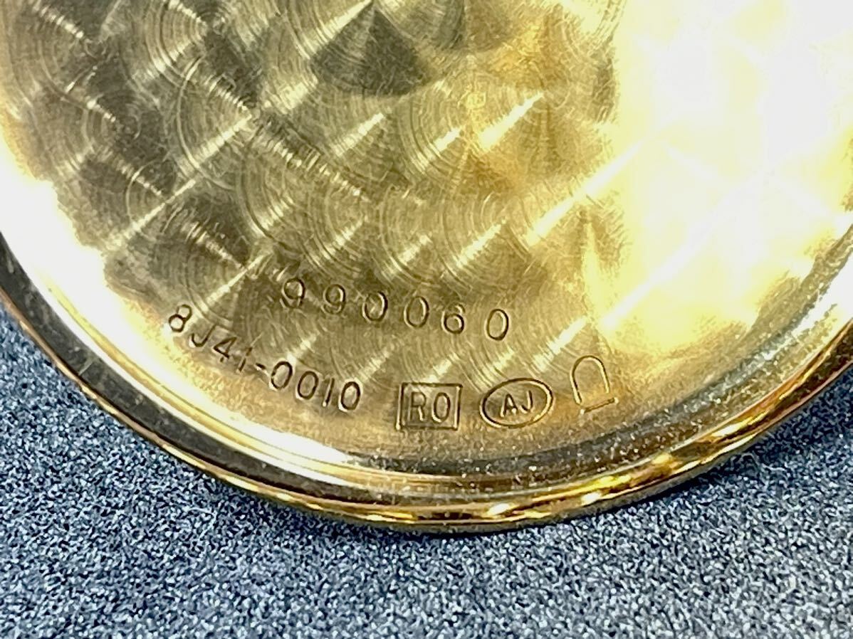 セイコー 懐中時計 8J41-0010 ゴールド クオーツ ハンターケースの画像5