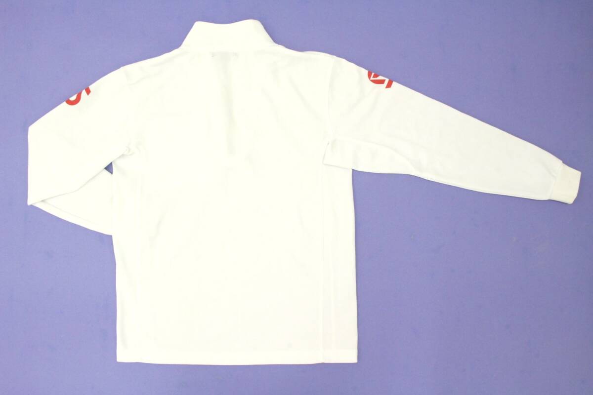 サンライン　ステータス・ジップアップ　DRYシャツ　STWー0841（ホワイト）　Lサイズ　【中古良品】_画像3