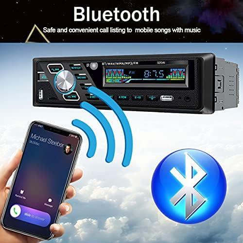 24VカーラジオBluetoothステレオMP3プレーヤーはハンズフリー通話をサポートFMデュアルUSBポートTFAUXIN音声アシストファイル読み取り機能_画像2