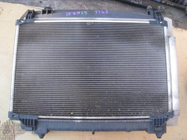 トヨタ ラクティス SCP100 H20年 ラジエーター / エアコン コンデンサー 電動ファン付き　18-4N25_画像2