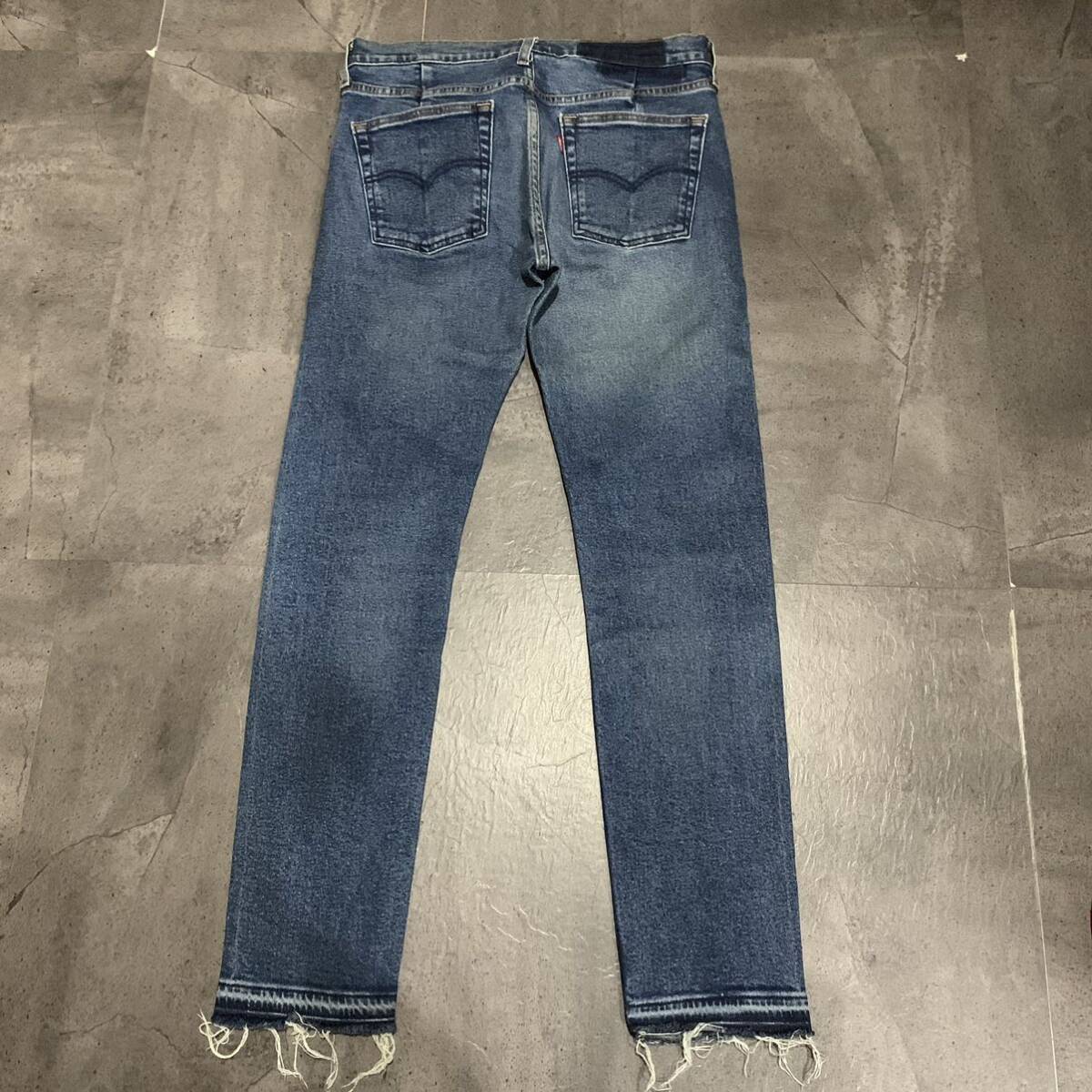 F ▼ 都会のカジュアルウェア '履き心地抜群' LEVI’S ALTERED リーバイス 510 ジップフライ スリム デニムパンツ / ジーンズ size:31_画像6