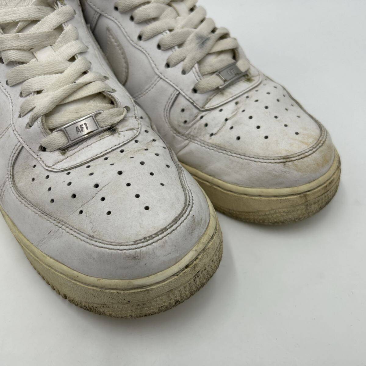 H ■ 17年製 '人気 王道モデル' NIKE ナイキ AIR FORCE 1 LOW エアフォース LOW CUT スニーカー 27.5cm メンズ 靴 シューズ 315122-111の画像4