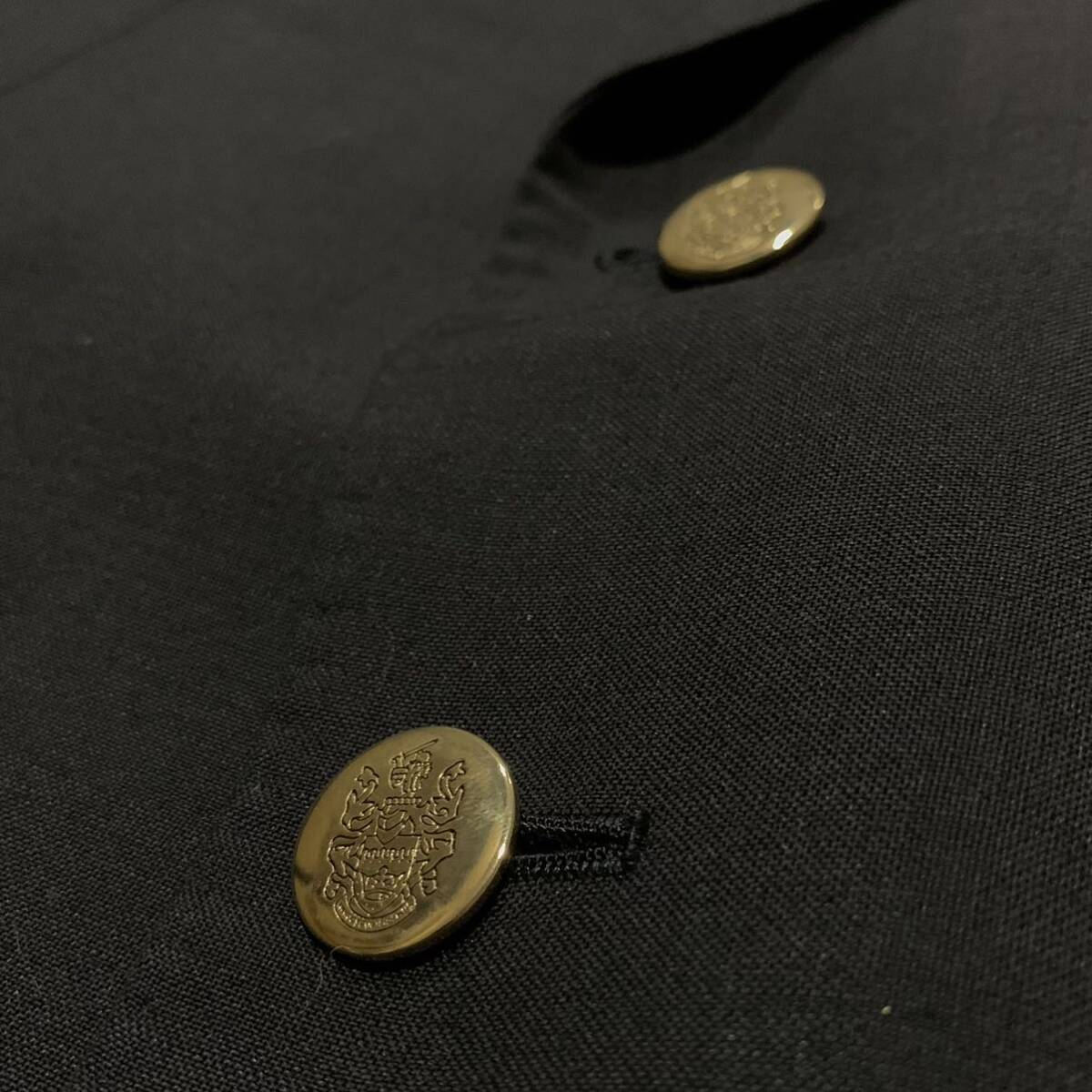 QQ V refined design!! \' made in Japan \' Aquascutum Aquascutum wool 100% tailored jacket 2.size:92A5 gentleman clothes darknavy