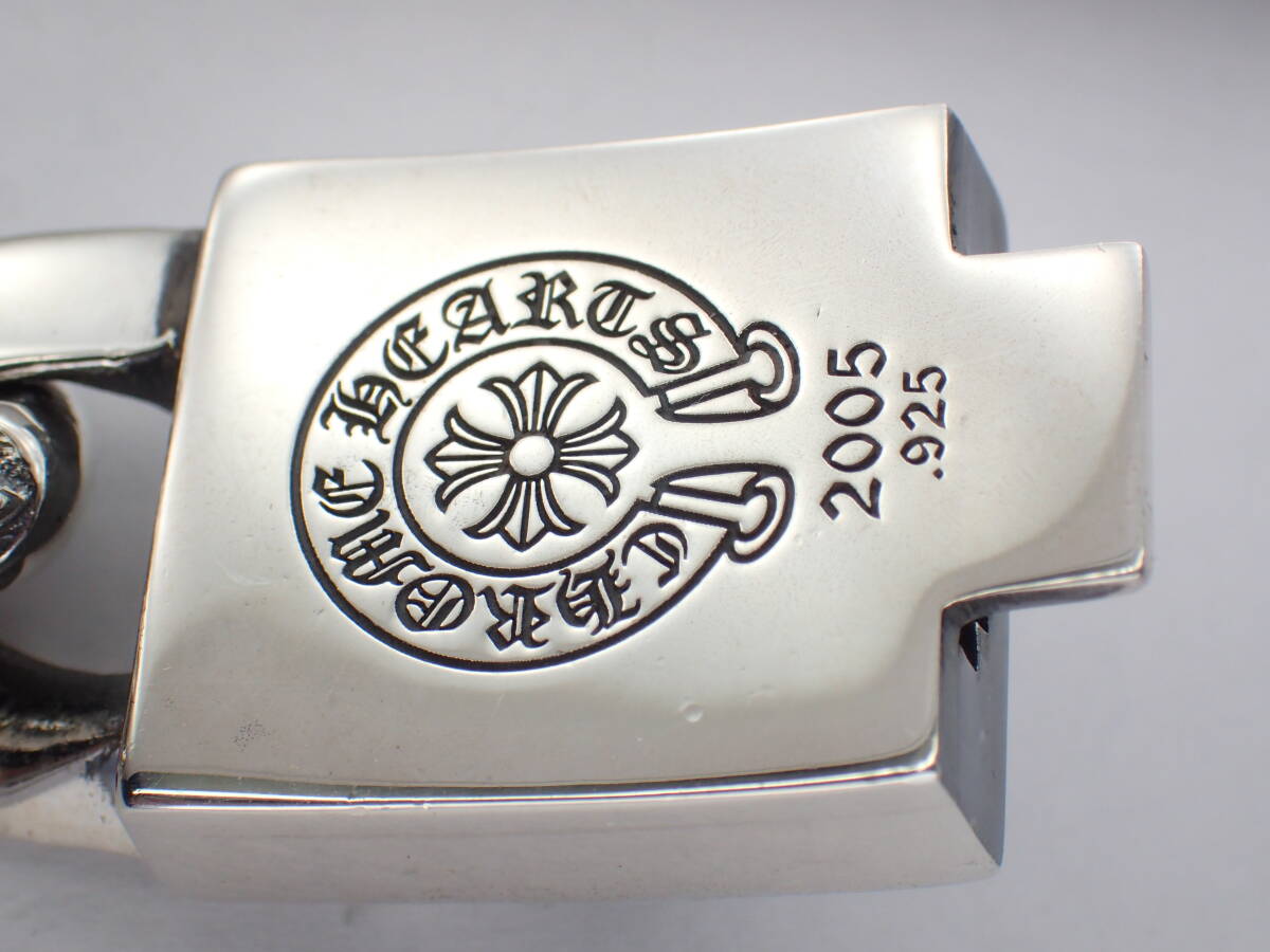 正規品★CHROME HEARTS ★ ファンシーＣＨプラスボックスIDブレスレット13リンク「22㎝」172ｇ_画像8