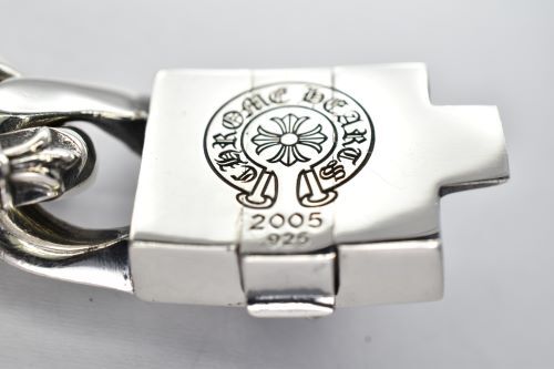 正規品CHROME HEARTS 　ファンシーＣＨプラスWロックウォッチブレスレット/「118ｇ」