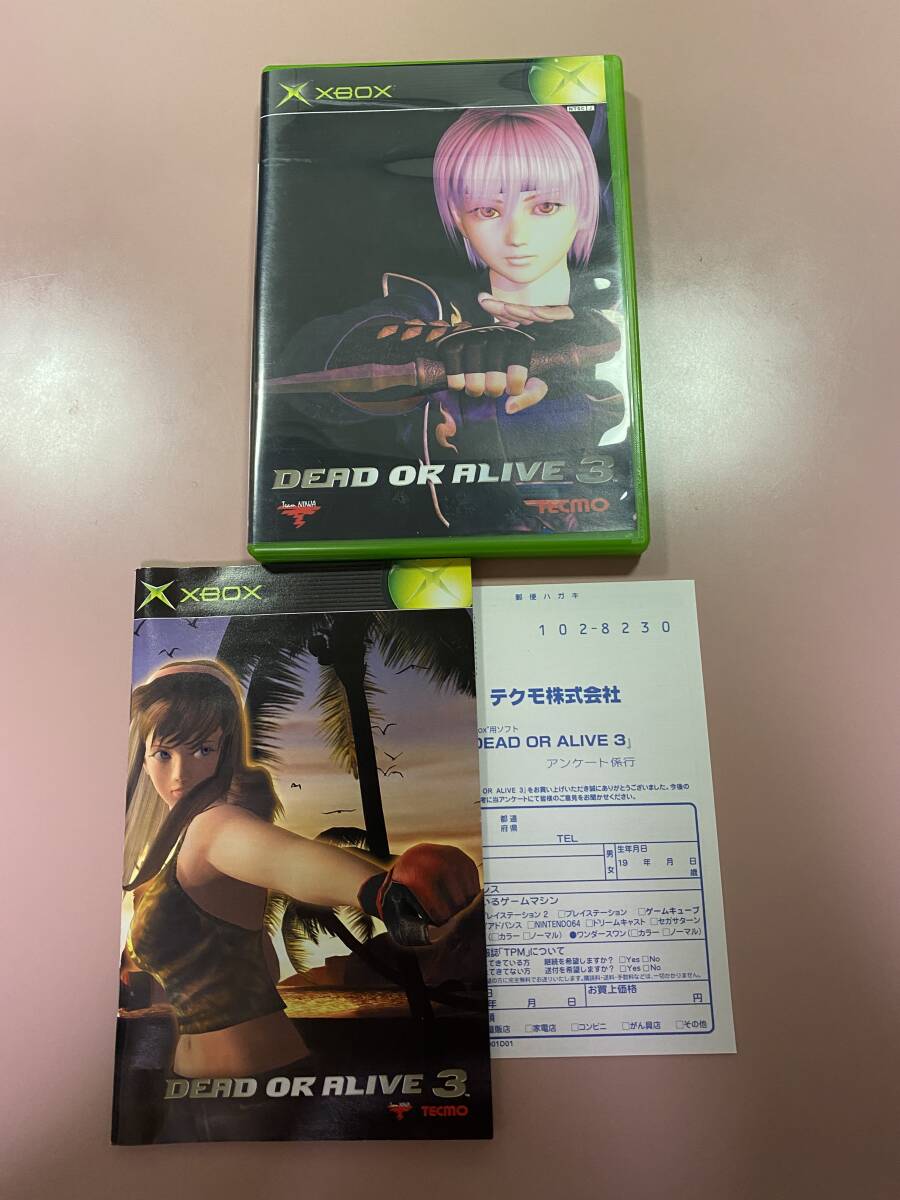 後方互換対応済 Xbox★デッドオアアライブ３★used☆DoA 3☆import Japan JP_画像1