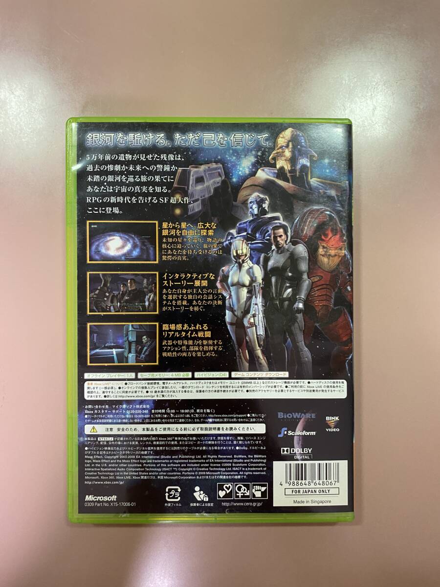 Xbox360★マスエフェクト★used☆Mass Effect☆import Japan_画像3