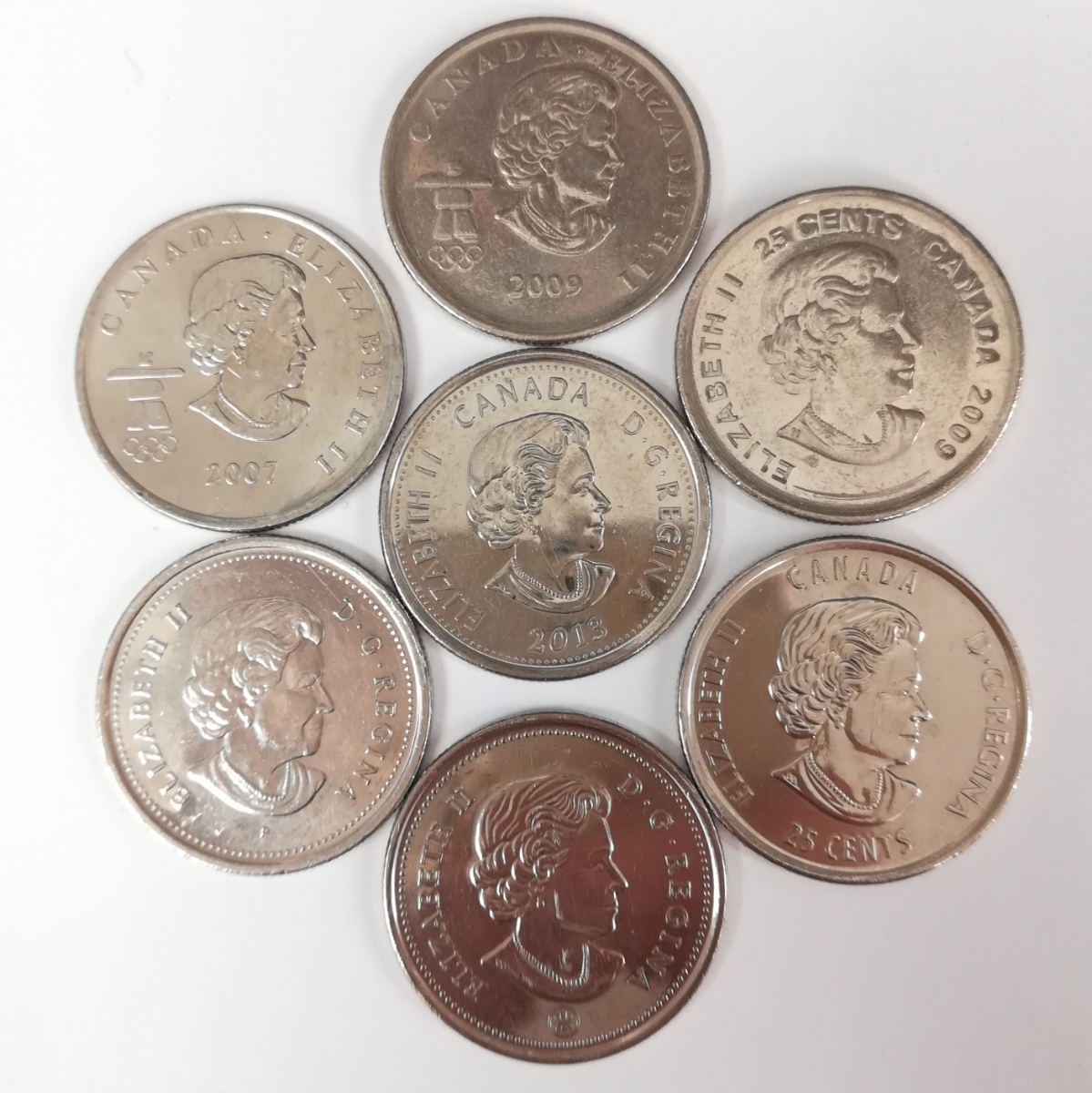 【外国硬貨/コイン】カナダ 硬貨×7種類 コレクション 管理1018F_画像2