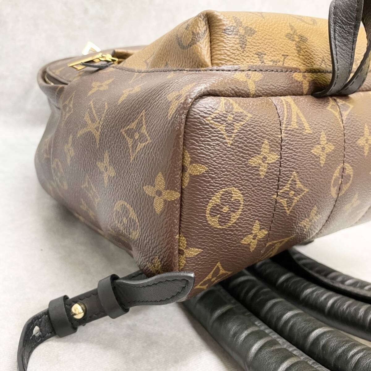 1円〜美品 LOUIS VUITTON ルイヴィトン モノグラム リバース パームスプリングス バックパックPM ブラウンの画像6