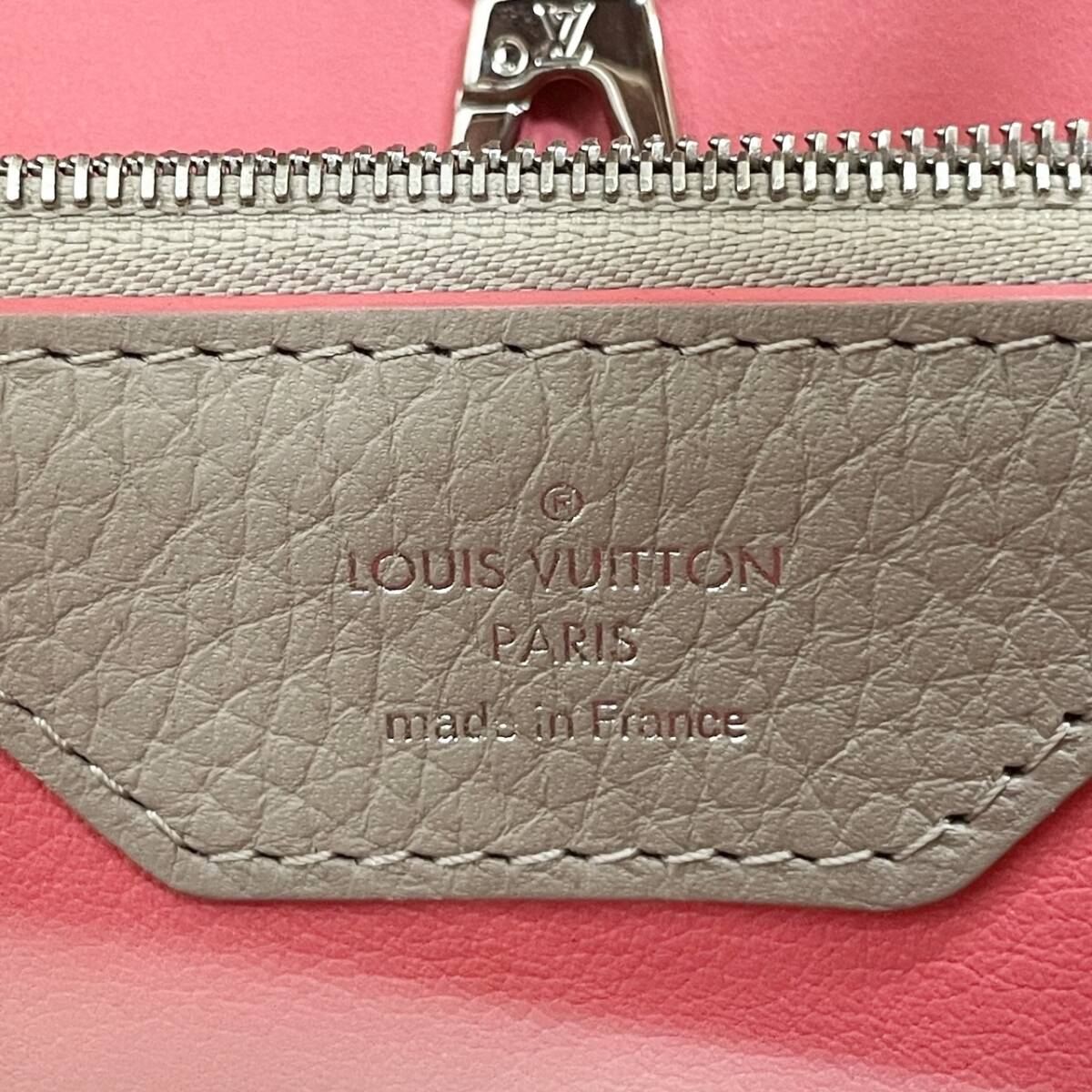 1円〜美品 LOUIS VUITTON ルイヴィトン　カプシーヌMM　トリヨン　ベージュ　ハンドバック